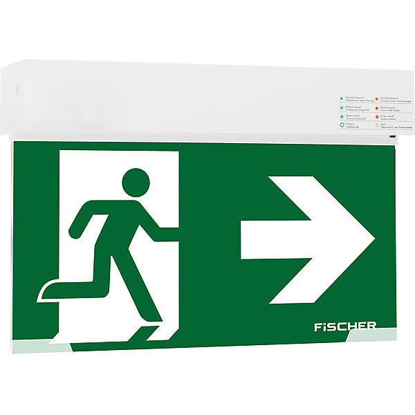 FiSCHER Akkumulatorentechnik LED-Rettungszeichenleuchte EB 3/8h,20m,IP40 SK2-U383AT2
